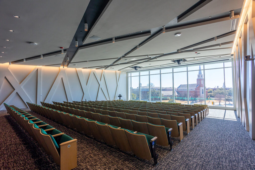 Project Showcase Hurd Welcome Center Baylor University Fabric Wall